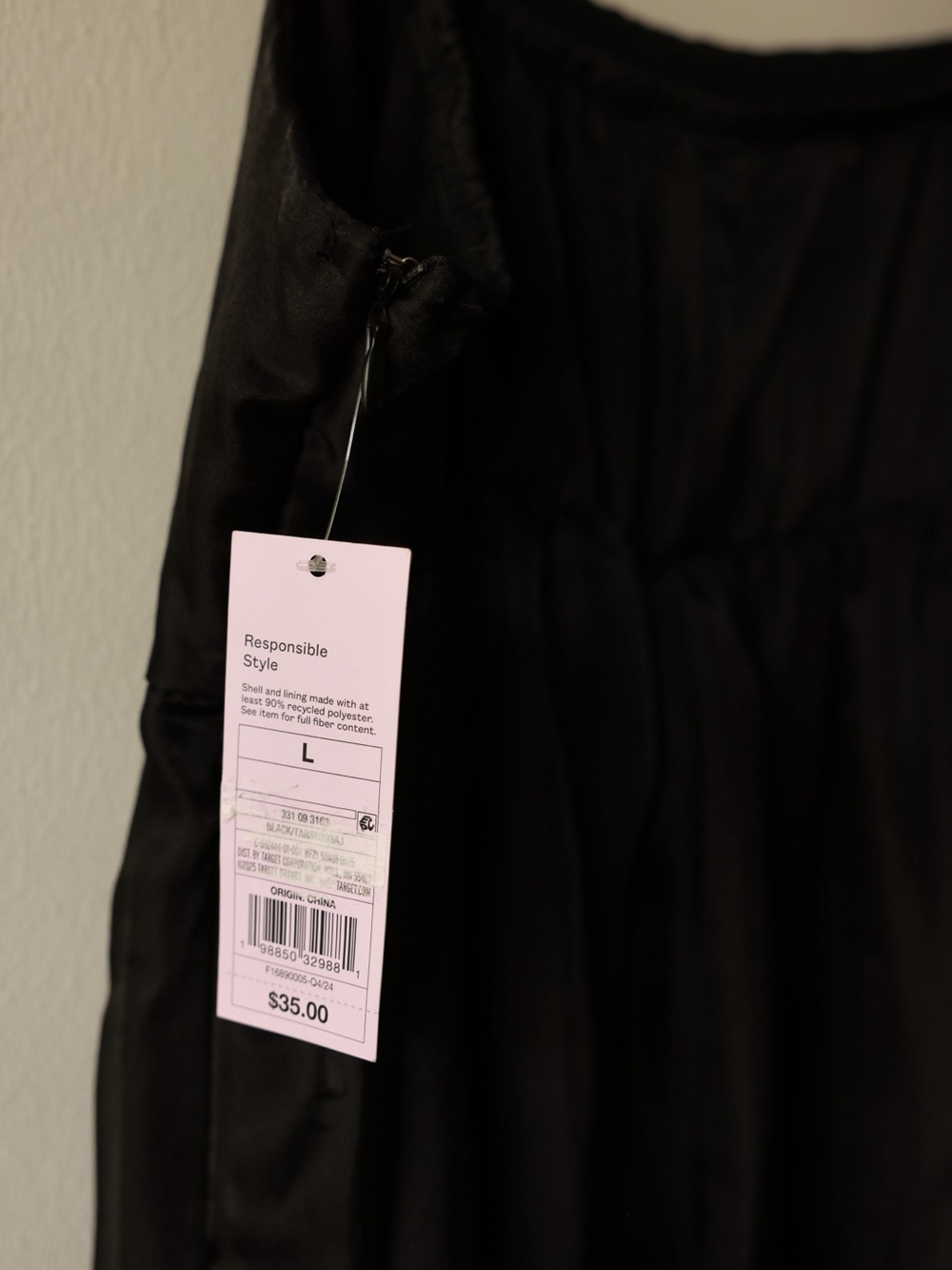 wild fable Black Sheer Tiered Midi Dress with Tie Straps and Ruffle Hem - Picture 13 of 13